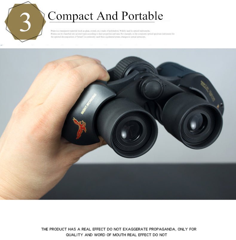 Telescope 60X60 Powerful Binoculars Hd 10000M High Magnification for Outdoor Hunting Optical Scopes Lll Night Vision Fixed Zoom - InspiredGrabs.com