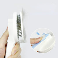 Thumbnail for Cat Grooming Brush, Self Cleaning Slicker Brushes for Dogs Pet Hair Removal Comb Stainless Steel Needle Cat Brush Self Cleaning for Cats Dogs Hair Remover Scraper Pet Grooming Tool - InspiredGrabs.com