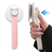 Thumbnail for Cat Grooming Brush, Self Cleaning Slicker Brushes for Dogs Pet Hair Removal Comb Stainless Steel Needle Cat Brush Self Cleaning for Cats Dogs Hair Remover Scraper Pet Grooming Tool - InspiredGrabs.com