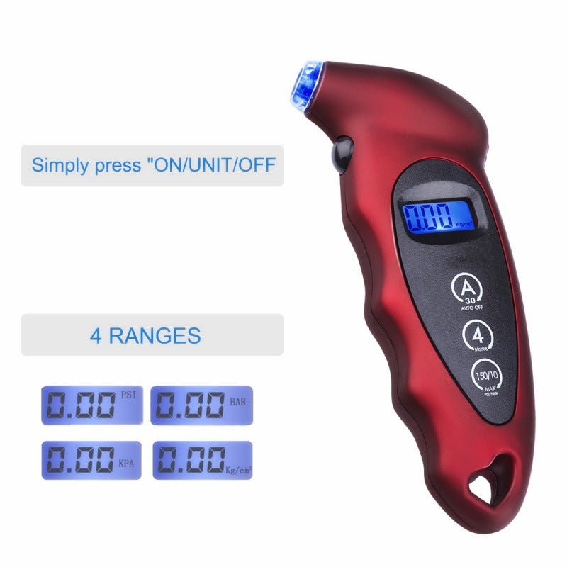 The LCD and backlight make monitoring your car's tire air pressure easy. - InspiredGrabs.com