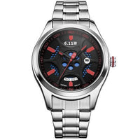 Thumbnail for The Lightwave Men's Steel Band Watch - Waterproof, Energy-saving, and Environmentally Friendly! - InspiredGrabs.com