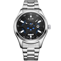 Thumbnail for The Lightwave Men's Steel Band Watch - Waterproof, Energy-saving, and Environmentally Friendly! - InspiredGrabs.com