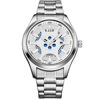 Thumbnail for The Lightwave Men's Steel Band Watch - Waterproof, Energy-saving, and Environmentally Friendly! - InspiredGrabs.com