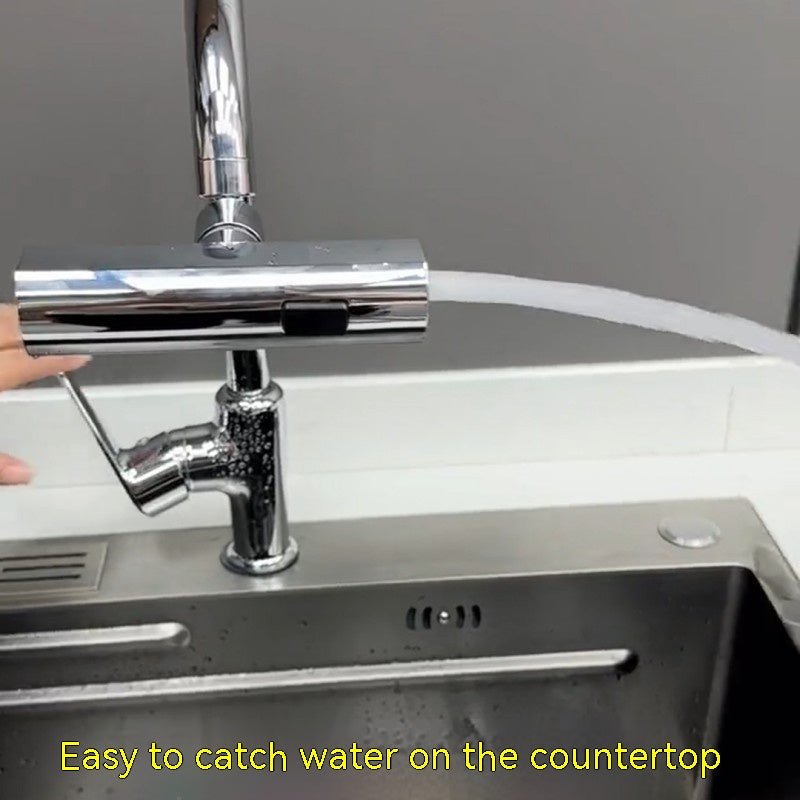 The Splash-Proof Universal Rotating Bubbler: A Versatile Faucet Attachment for Your Kitchen - InspiredGrabs.com