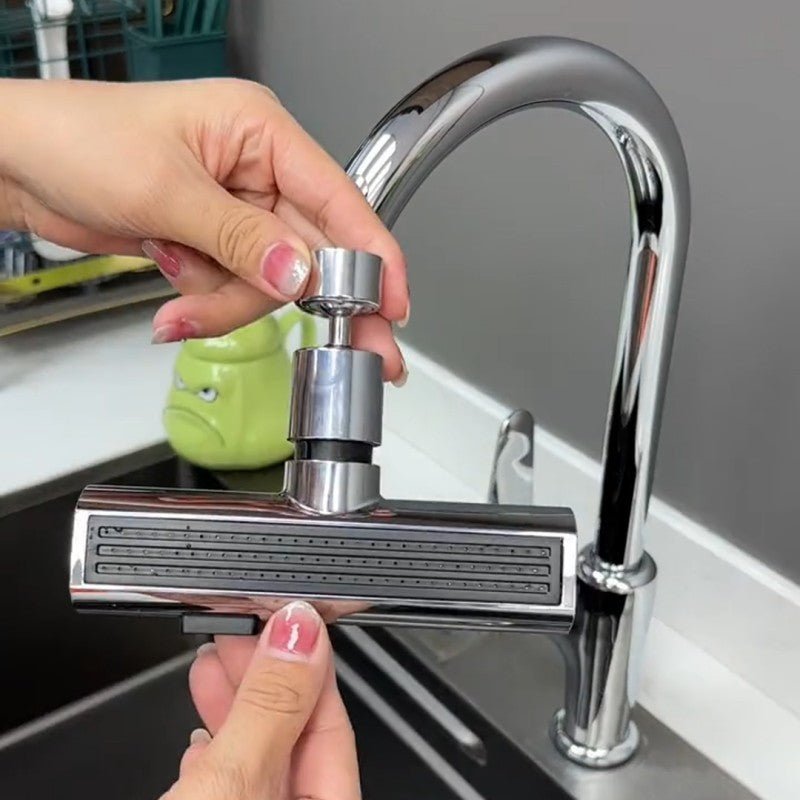 The Splash-Proof Universal Rotating Bubbler: A Versatile Faucet Attachment for Your Kitchen - InspiredGrabs.com