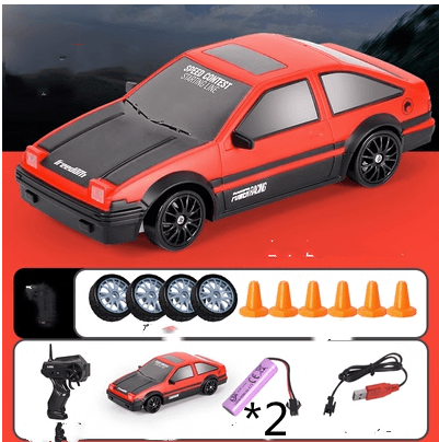 2.4G Drift RC Car 4WD RC Drift Car Toy Remote Control GTR Model AE86 Vehicle Car RC Racing Car Toy for Children Christmas Gifts - InspiredGrabs.com