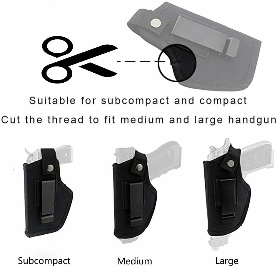 Tactical Universal IWB OWB Belt Weapon Gun Holder Concealed Carry Pistol Holster - InspiredGrabs.com