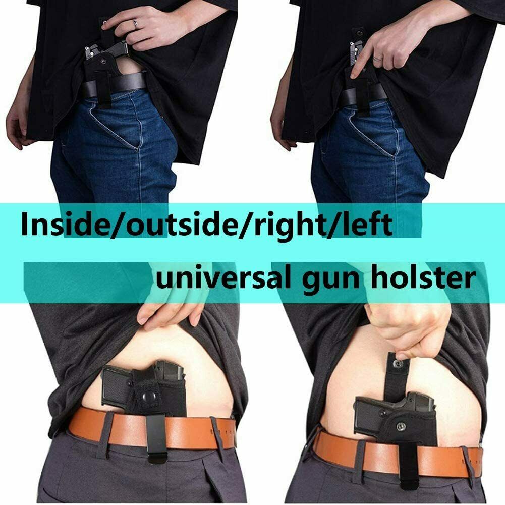 Tactical Universal IWB OWB Belt Weapon Gun Holder Concealed Carry Pistol Holster - InspiredGrabs.com