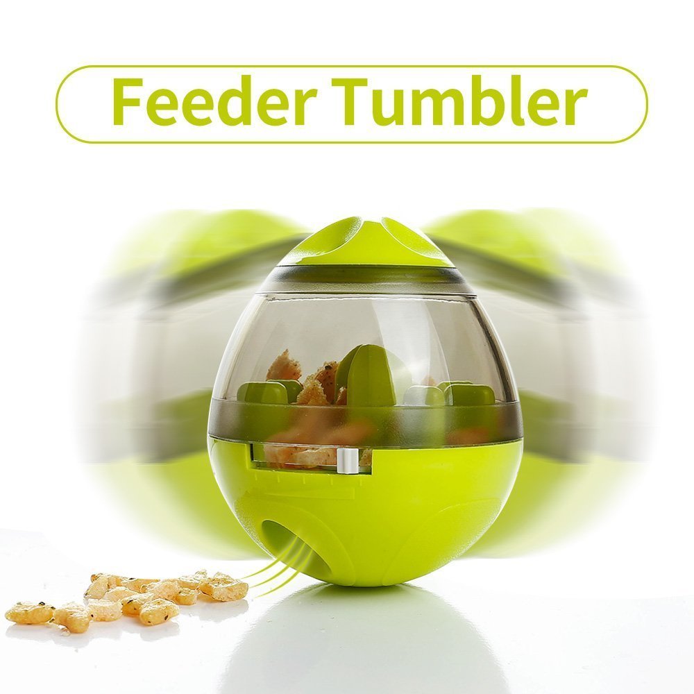 Dog Food Balls Tumbler Pet Puppy Feeder Dispenser Bowl Toy Leak Food Interactive Pet Tumbler Feeder Food Automatic Dispenser Bowl Interactive Balls - InspiredGrabs.com