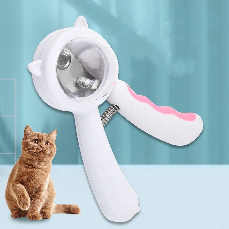 Cat Nail Clippers Kitten Puppy Nail Scissors Pet Nail Clipper Scissors Splash-proof Pet Dog Cat Nail Claw Clippers Scissors Trimmer Grooming Tools for Animals Pet Supplies - InspiredGrabs.com