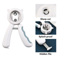 Thumbnail for Cat Nail Clippers Kitten Puppy Nail Scissors Pet Nail Clipper Scissors Splash-proof Pet Dog Cat Nail Claw Clippers Scissors Trimmer Grooming Tools for Animals Pet Supplies - InspiredGrabs.com