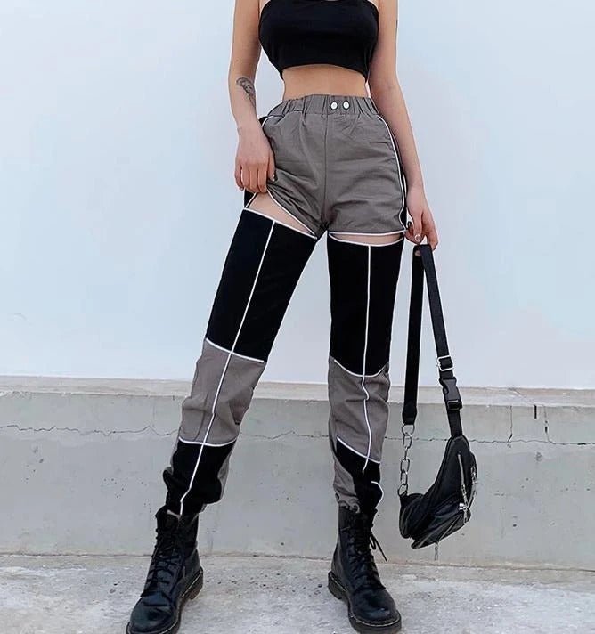 Thigh Cut-out Overalls - InspiredGrabs.com