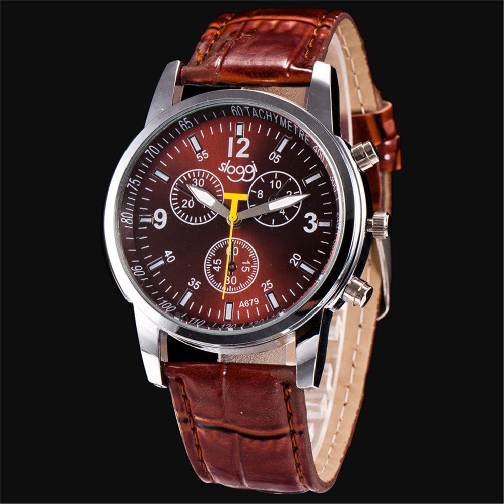 Three-eye Casual Male and Female Students Quartz watch - InspiredGrabs.com