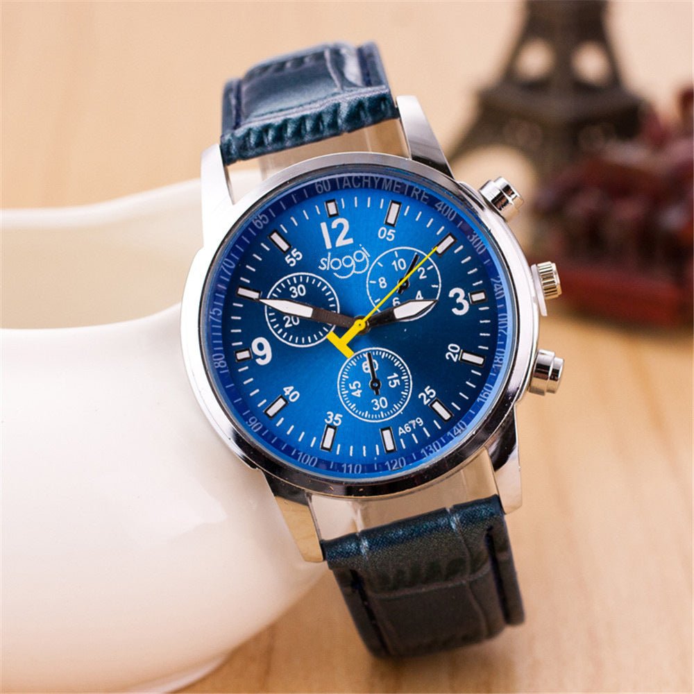 Three-eye Casual Male and Female Students Quartz watch - InspiredGrabs.com