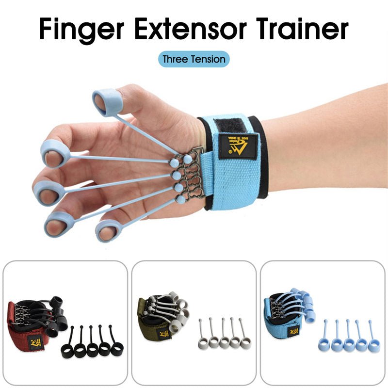 Training Device Hand Yoga Resistance Band Finger Gripper Strength Trainer Extensor Exerciser Finger Flexion and Extension - InspiredGrabs.com