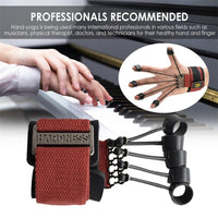 Thumbnail for Training Device Hand Yoga Resistance Band Finger Gripper Strength Trainer Extensor Exerciser Finger Flexion and Extension - InspiredGrabs.com