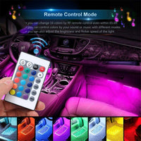 Thumbnail for Car Interior Lights Neon Atmosphere RGB LED Strip Bar Car Decor Lighting Lamp - InspiredGrabs.com