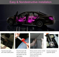 Thumbnail for Car Interior Lights Neon Atmosphere RGB LED Strip Bar Car Decor Lighting Lamp - InspiredGrabs.com