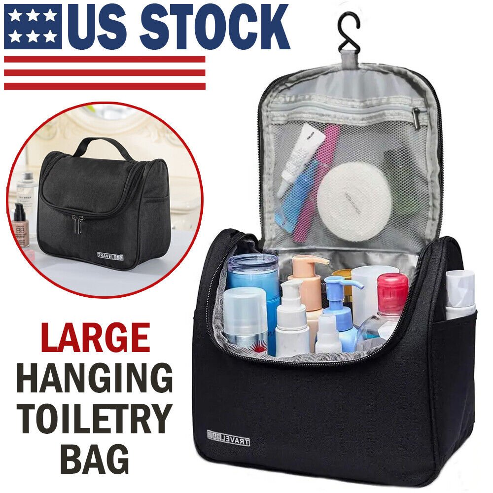 Travel Toiletry Bag Dopp Kit for Men & Women Cosmetics Makeup Shaving Organizer - InspiredGrabs.com