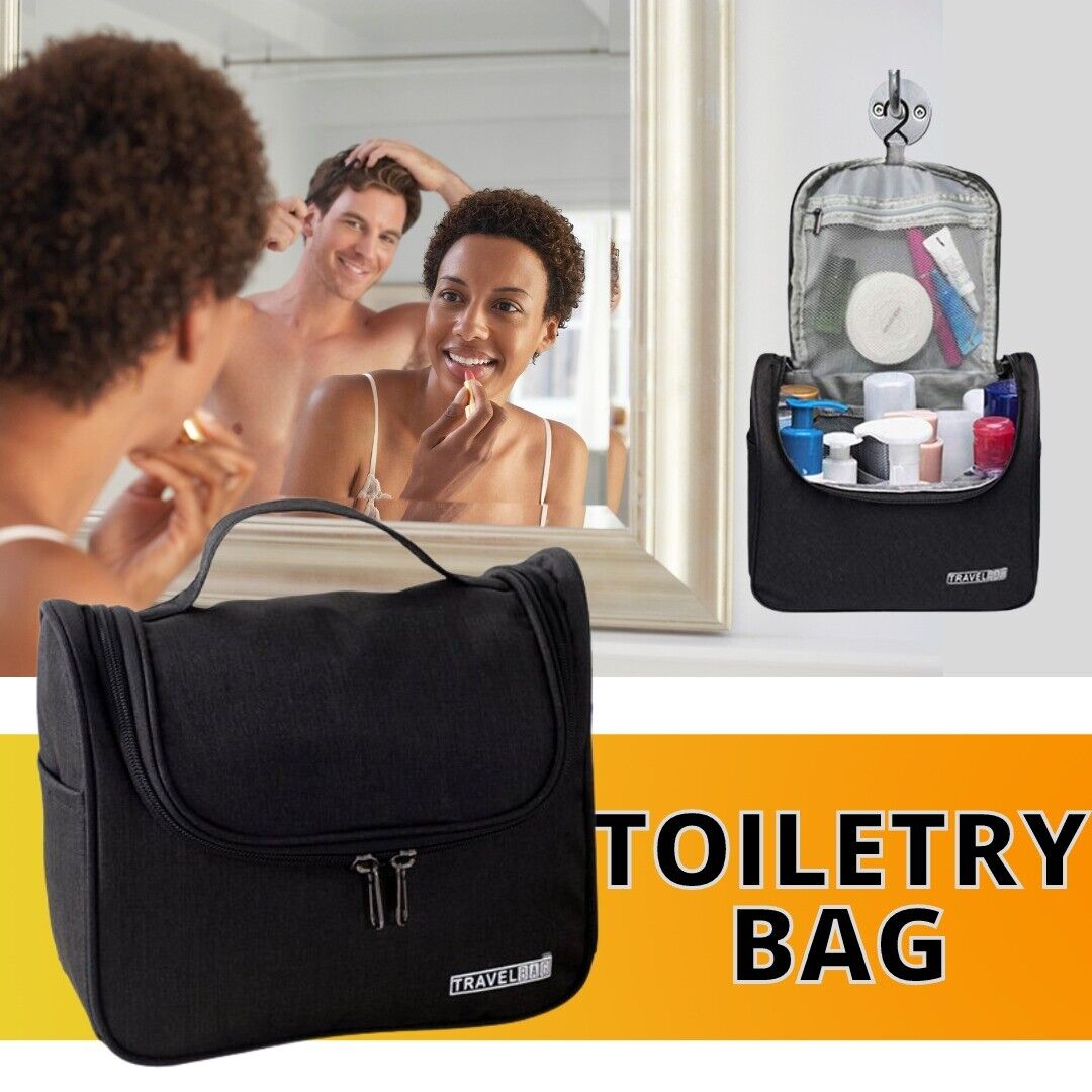 Travel Toiletry Bag Dopp Kit for Men & Women Cosmetics Makeup Shaving Organizer - InspiredGrabs.com