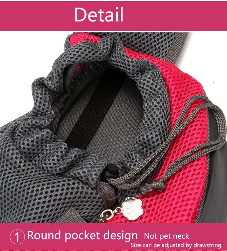 Dog Carrier Pet Puppy Backpack Travel Tote Sling Bag Mesh Hands Free Shoulder - InspiredGrabs.com