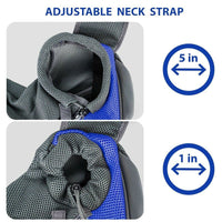 Thumbnail for Dog Carrier Pet Puppy Backpack Travel Tote Sling Bag Mesh Hands Free Shoulder - InspiredGrabs.com