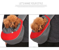 Thumbnail for Dog Carrier Pet Puppy Backpack Travel Tote Sling Bag Mesh Hands Free Shoulder - InspiredGrabs.com