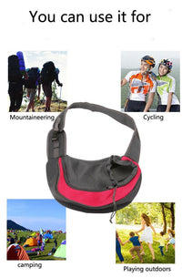 Thumbnail for Dog Carrier Pet Puppy Backpack Travel Tote Sling Bag Mesh Hands Free Shoulder - InspiredGrabs.com