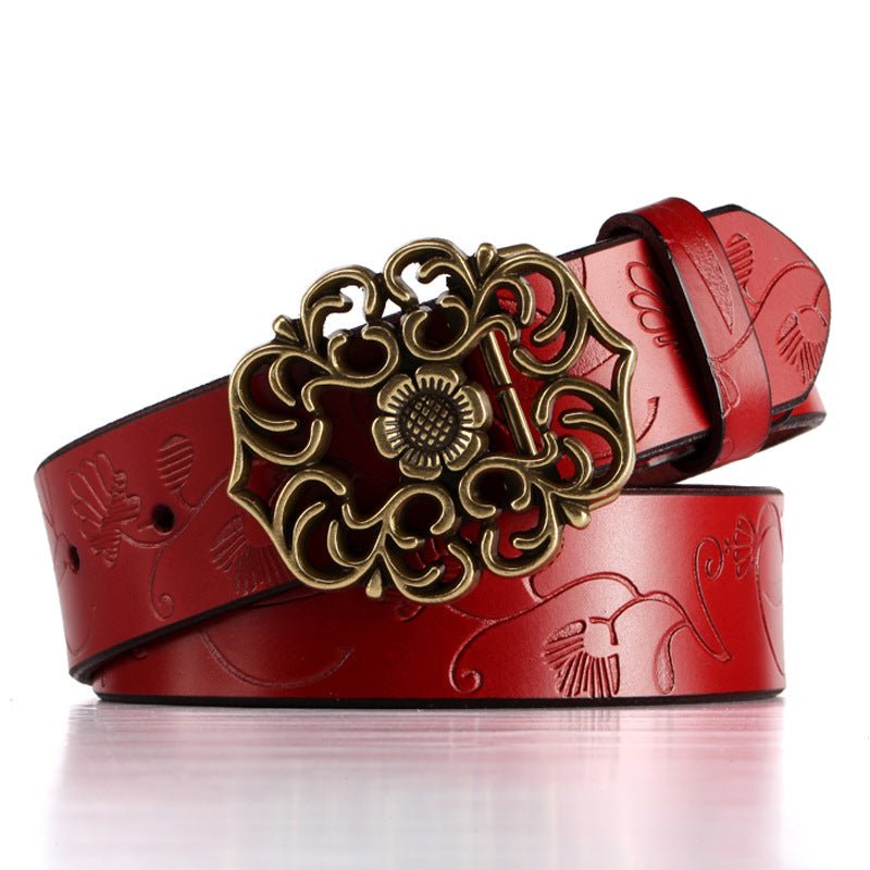 Trendy and patriotic: National jeans leather belt - InspiredGrabs.com