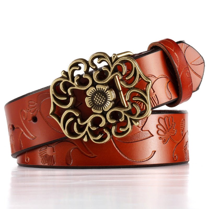 Trendy and patriotic: National jeans leather belt - InspiredGrabs.com