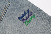 Thumbnail for Turn heads with our brand-new line of letter embroidery jeans for men. - InspiredGrabs.com