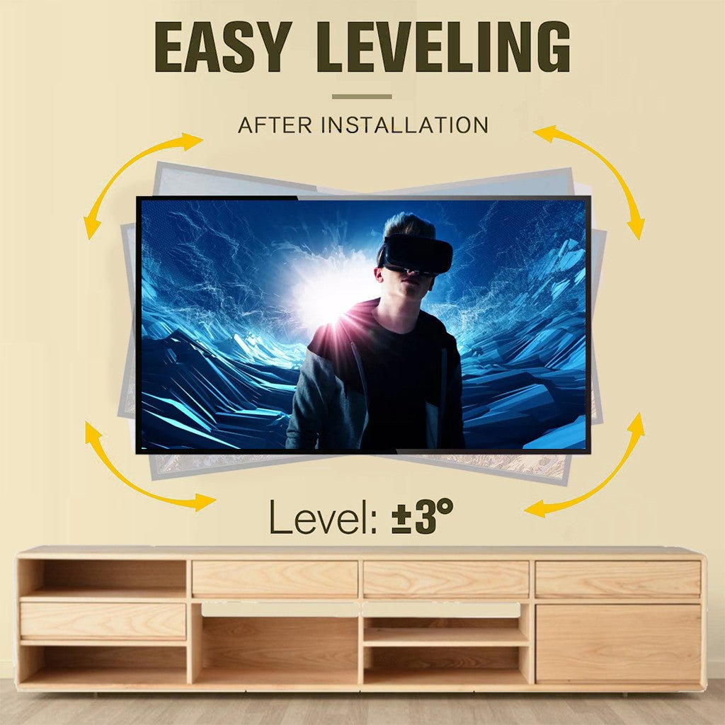 TV Mount Full Motion for 26-55 Inch LED LCD Flat Screen TV Perfect Center Design - InspiredGrabs.com