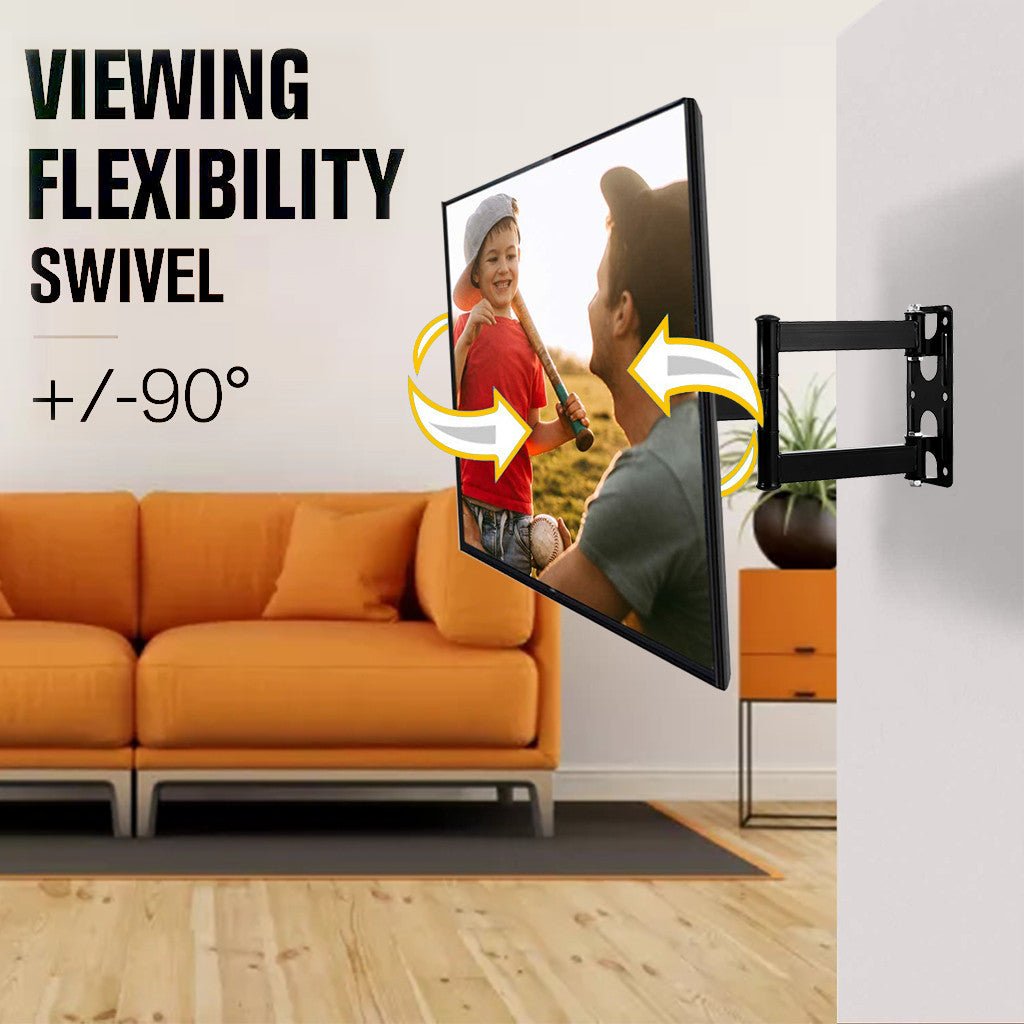 TV Mount Full Motion for 26-55 Inch LED LCD Flat Screen TV Perfect Center Design - InspiredGrabs.com