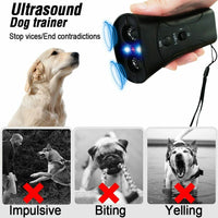 Thumbnail for Ultrasonic Anti Dog Barking Trainer LED Light Gentle Chaser Petgentle Sonics - InspiredGrabs.com