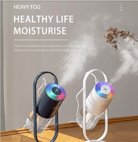 Thumbnail for Magic Shadow USB Air Humidifier for Home with Projection Night Lights Ultrasonic Car Mist Maker Mini Office Air Purifier - InspiredGrabs.com