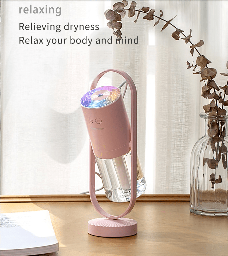 Magic Shadow USB Air Humidifier for Home with Projection Night Lights Ultrasonic Car Mist Maker Mini Office Air Purifier - InspiredGrabs.com