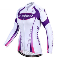 Thumbnail for Upgrade your cycling wardrobe with our stylish and versatile spring and autumn long-sleeved jersey suit for women. - InspiredGrabs.com
