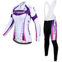 Thumbnail for Upgrade your cycling wardrobe with our stylish and versatile spring and autumn long-sleeved jersey suit for women. - InspiredGrabs.com