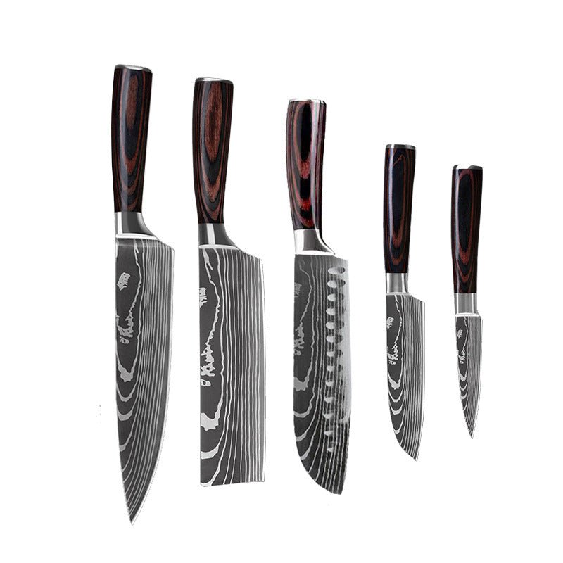 6-Piece Set 8-Piece Set 10-Piece Set Knife Chef's Knife Kitchen Knife - InspiredGrabs.com