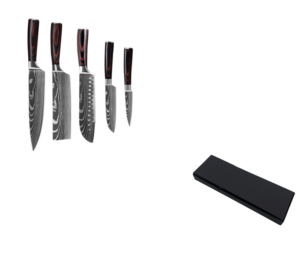 6-Piece Set 8-Piece Set 10-Piece Set Knife Chef's Knife Kitchen Knife - InspiredGrabs.com