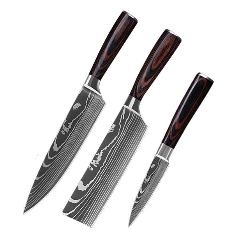 6-Piece Set 8-Piece Set 10-Piece Set Knife Chef's Knife Kitchen Knife - InspiredGrabs.com