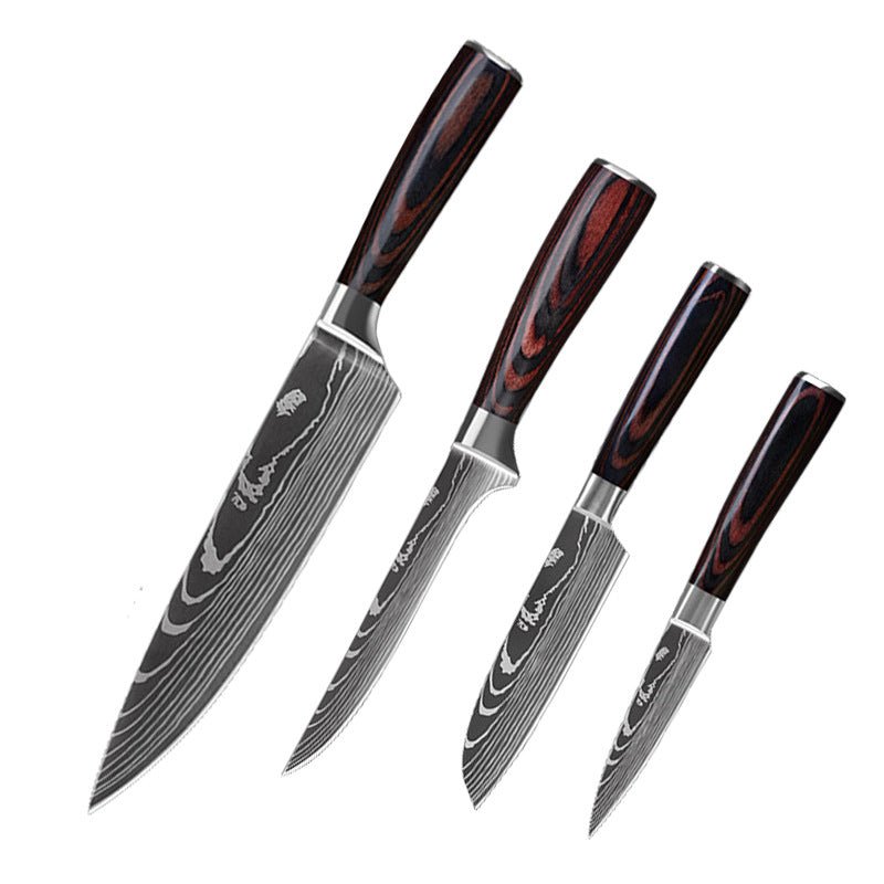 6-Piece Set 8-Piece Set 10-Piece Set Knife Chef's Knife Kitchen Knife - InspiredGrabs.com