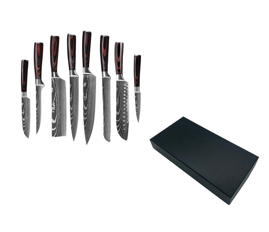 6-Piece Set 8-Piece Set 10-Piece Set Knife Chef's Knife Kitchen Knife - InspiredGrabs.com