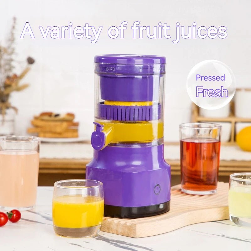 USB Rechargeable Electric Citrus Juicer - Portable Orange and Lemon Squeezer Blender for Kitchen Use - InspiredGrabs.com