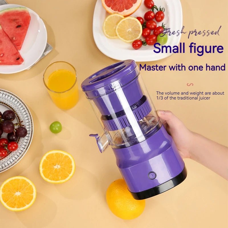 USB Rechargeable Electric Citrus Juicer - Portable Orange and Lemon Squeezer Blender for Kitchen Use - InspiredGrabs.com