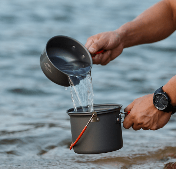 Versatile Picnic Set: 4-in-1 Cookware and Tableware Combo - InspiredGrabs.com