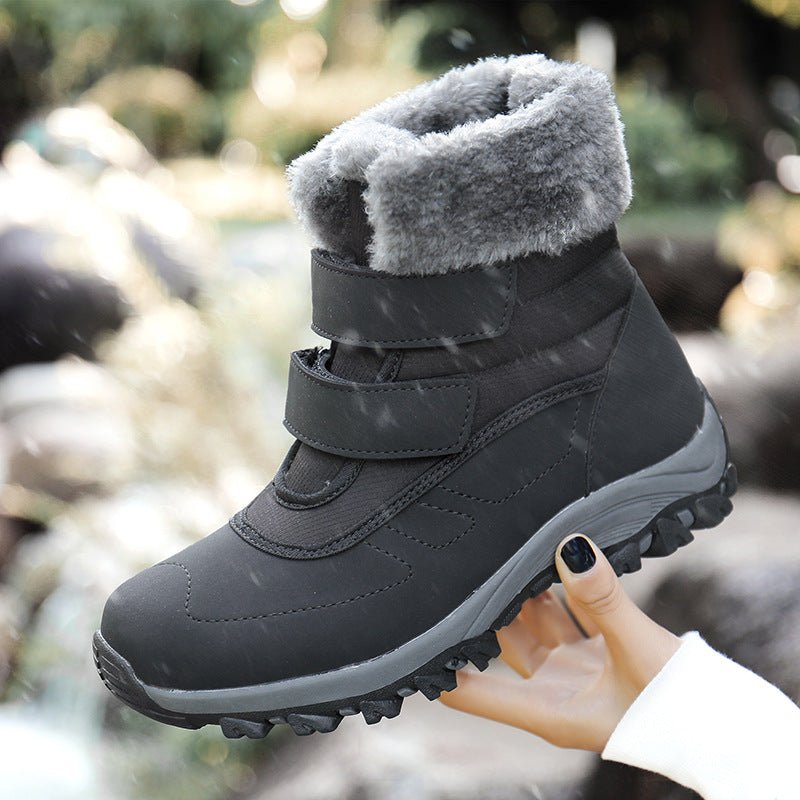 Botas de nieve cálidas de invierno para mujer con forro de terciopelo