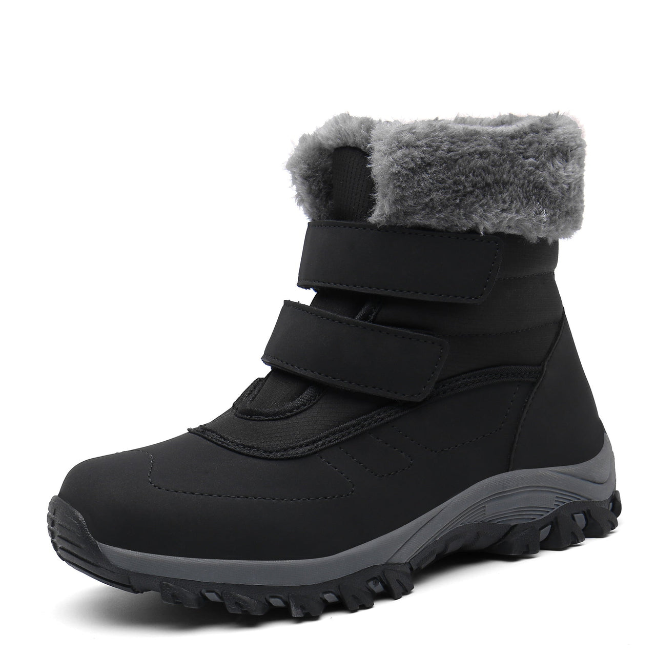 Botas de nieve cálidas de invierno para mujer con forro de terciopelo