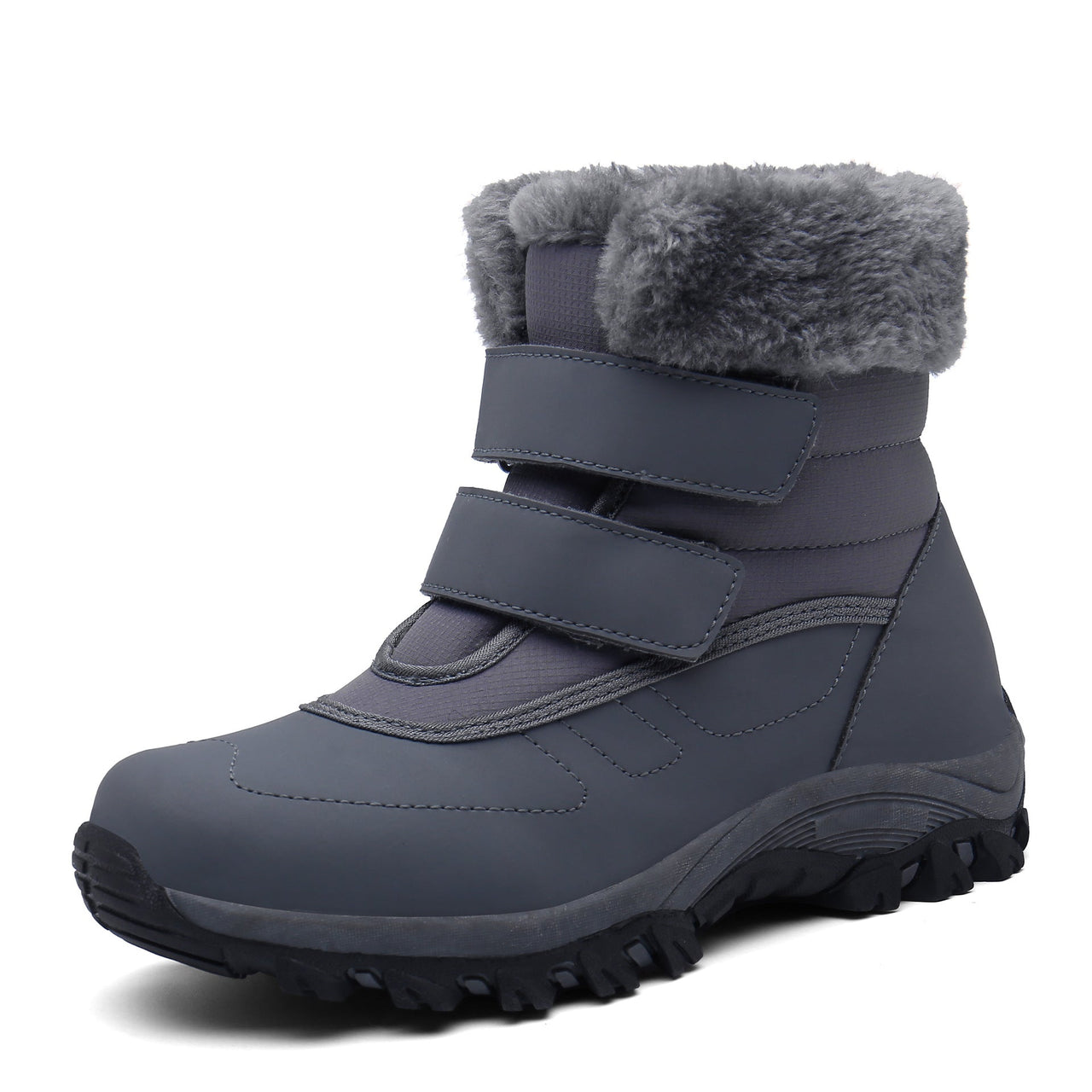 Botas de nieve cálidas de invierno para mujer con forro de terciopelo