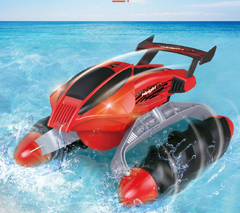 Waterproof Amphibious Wireless Remote Control Electric Speedboat - InspiredGrabs.com